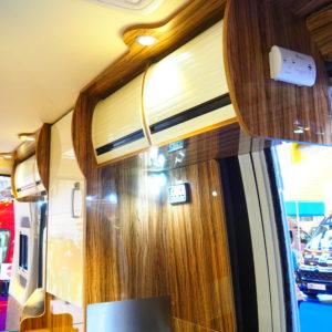 Light Cream PVC Vertical Tambour Door